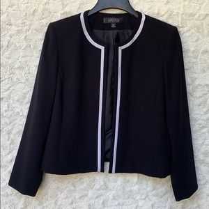 Kasper Black & White Short Jacket Sz14P